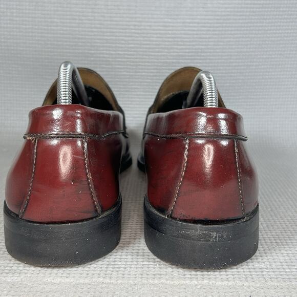G.H. BASS & CO. Penny Loafers Men 11.5 Cordovan Made in USA Daniel Forbes Co. - Picture 5 of 14